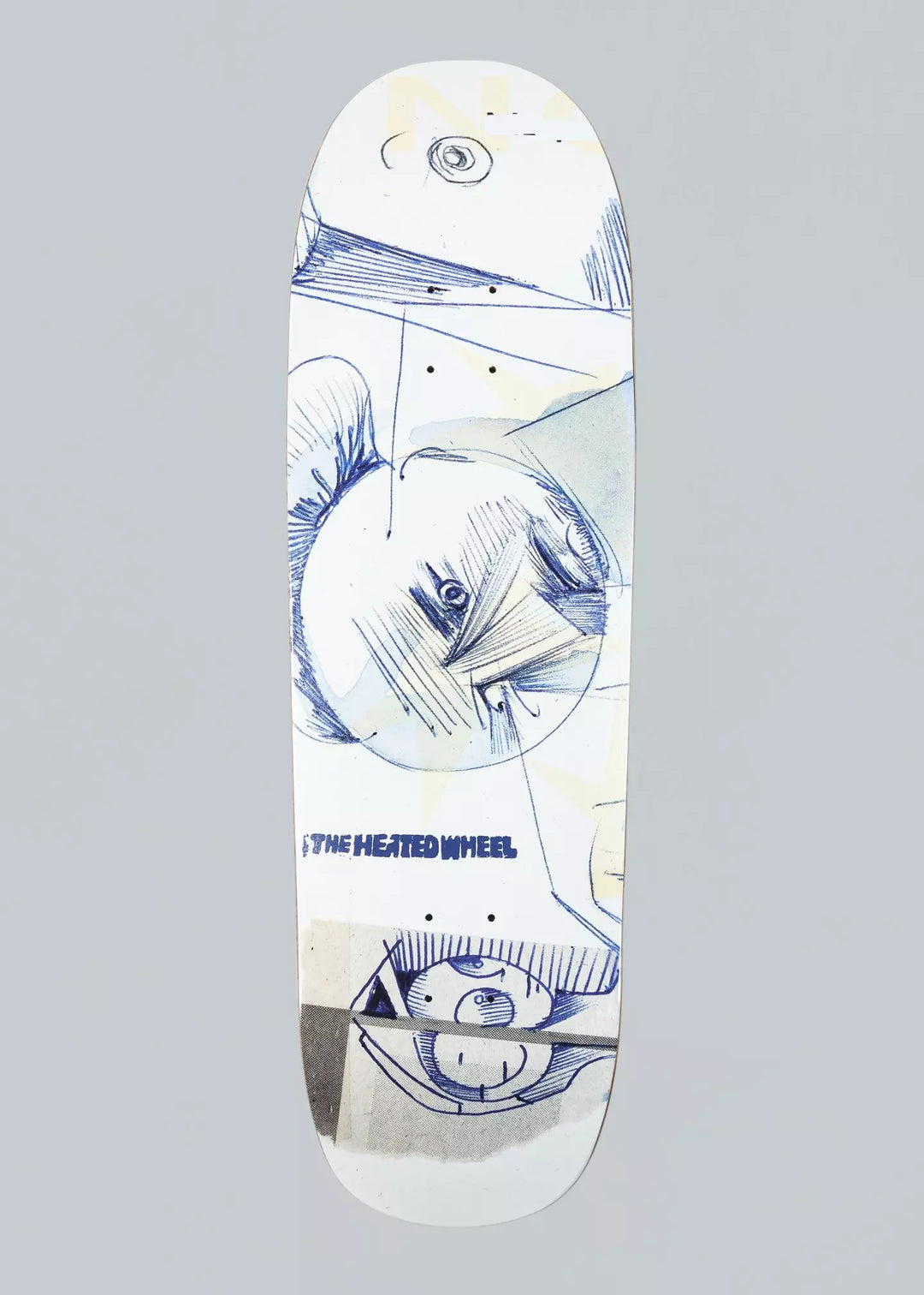 The Heated Wheel Skateboards Gary's Right Slick Bottom Deck 9.25
