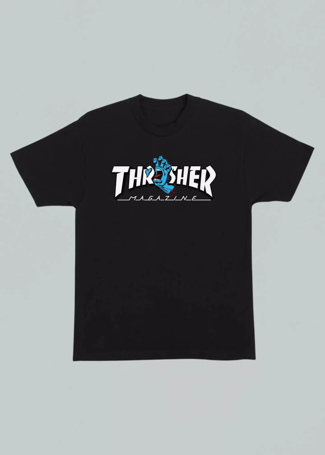 Thrasher X Santa Cruz Screaming Logo T-Shirt Black