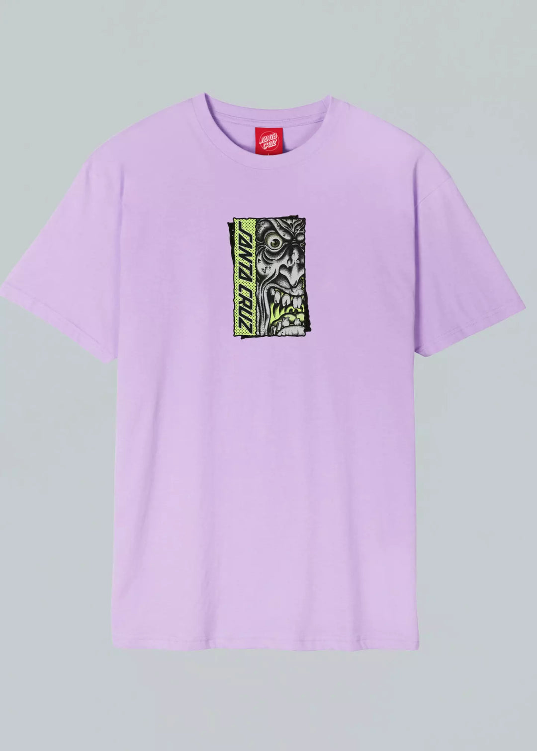 Santa Cruz Roskopp Rigid Face Front T-Shirt Digital Lavender