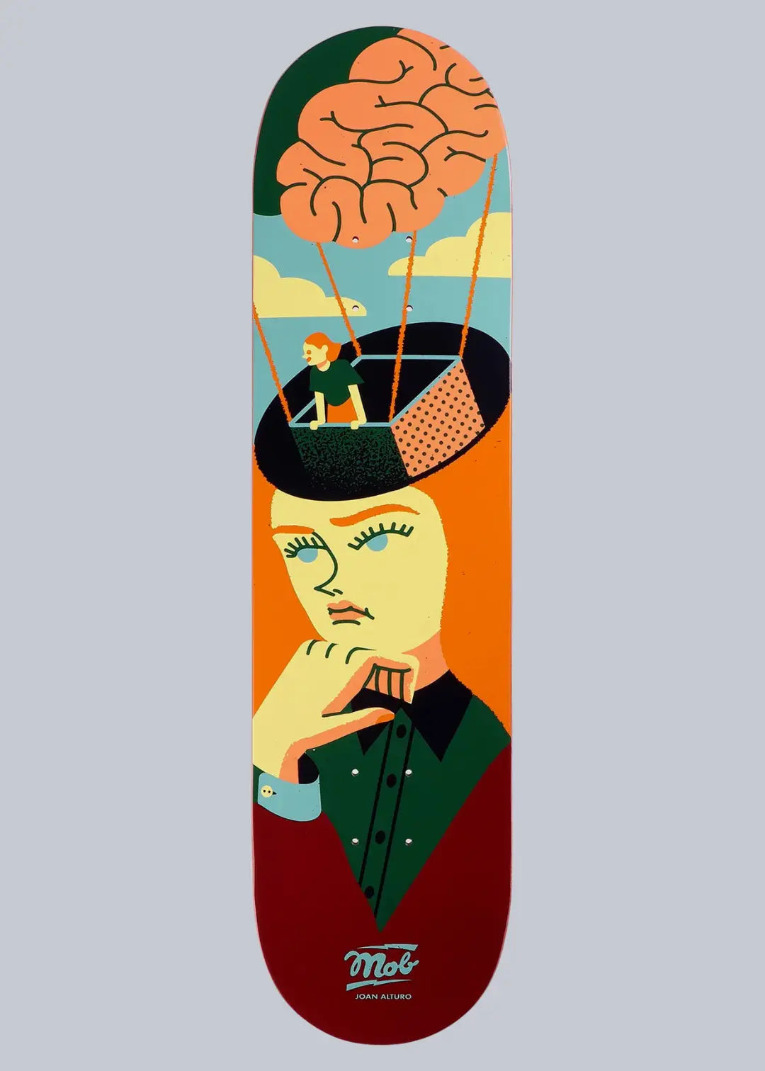 MOB Skateboards Brain Deck 8.0
