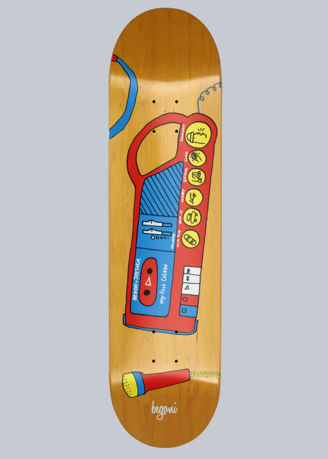 MOB Skateboards Begoni x Joetaem My First Collab Deck 8.125