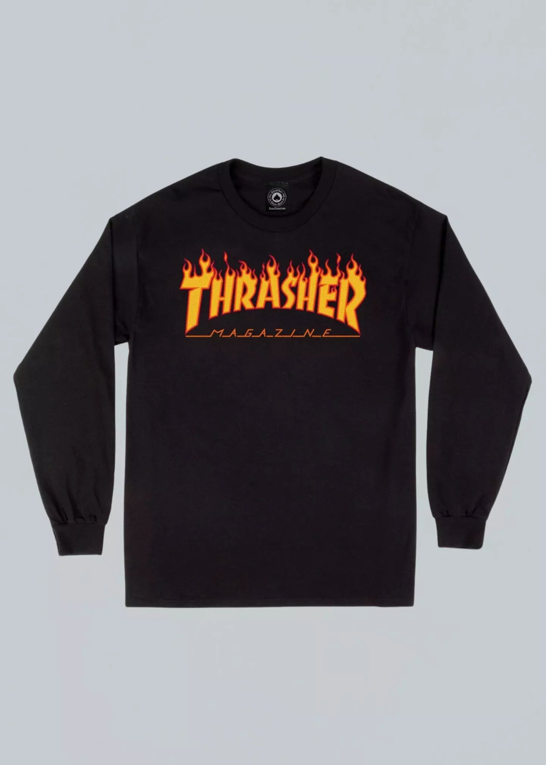 Thrasher Flame Longsleeve Black