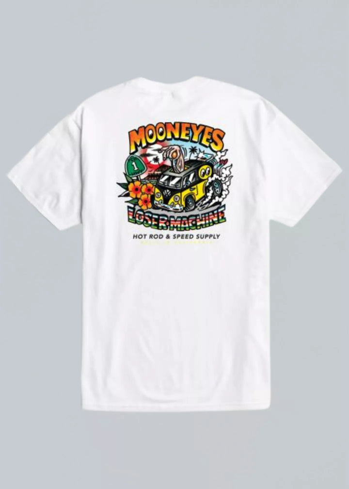 Loser Machine X Mooneyes Pacific Coast T-Shirt White