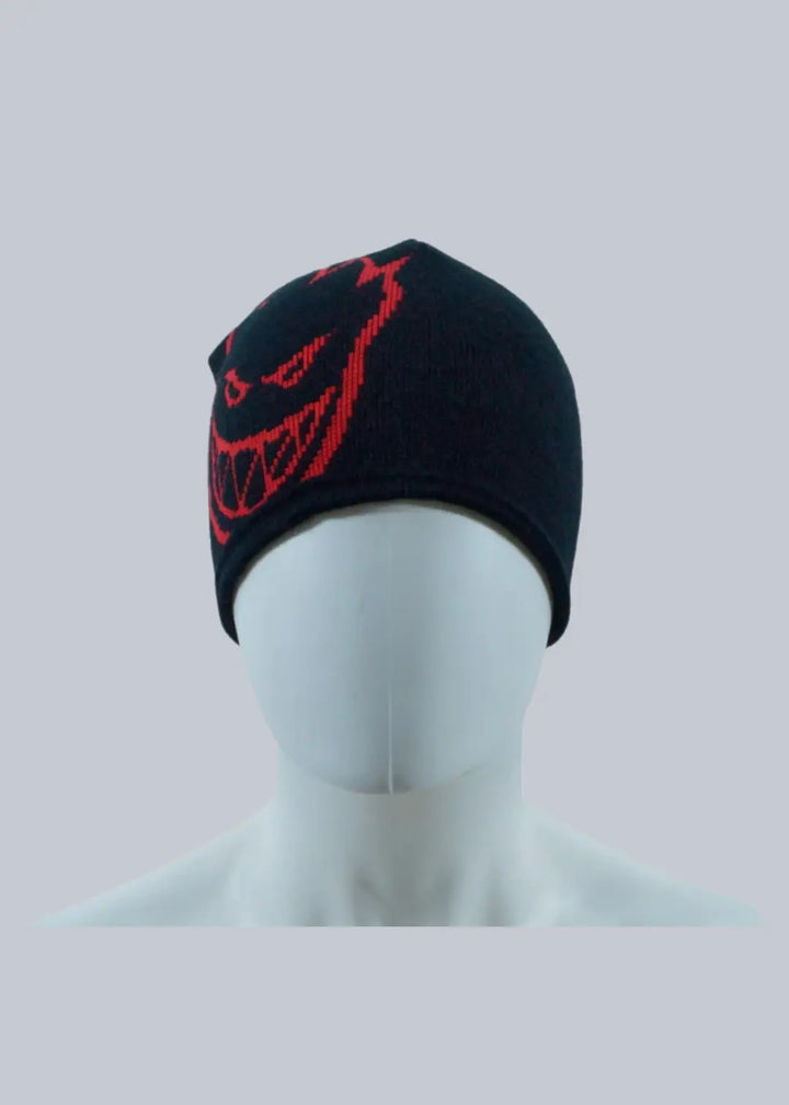 Beanie Spitfire Bighead Reversible - Black Red - Color : Black (beidseitig tragbar)