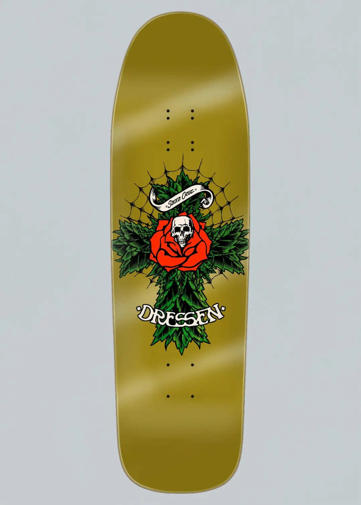Santa Cruz Skateboards Eric Dressen Rose Cross Shaped Deck 9.3