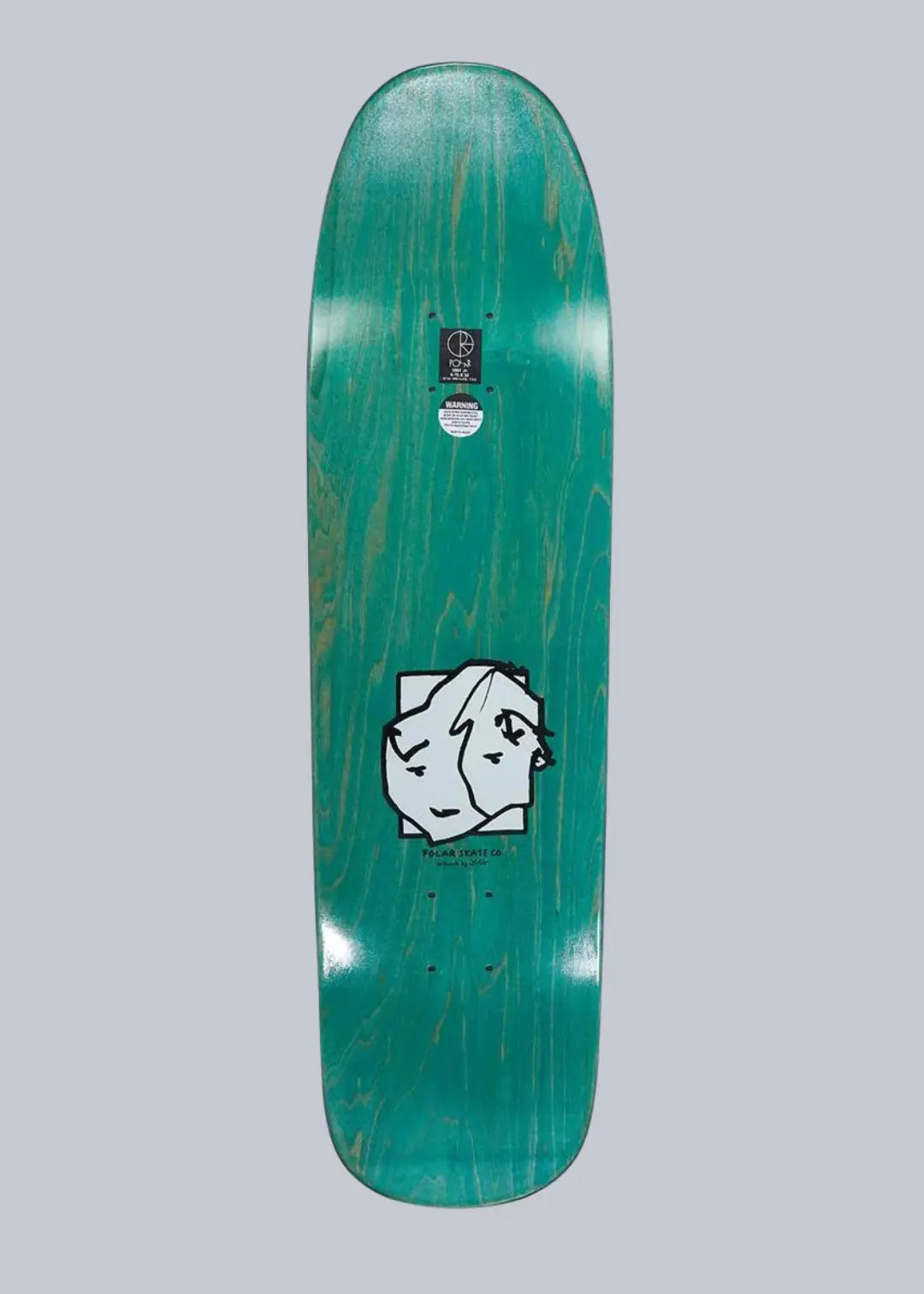 Polar Skate Co. Herrington Twisted White Deck 8.75