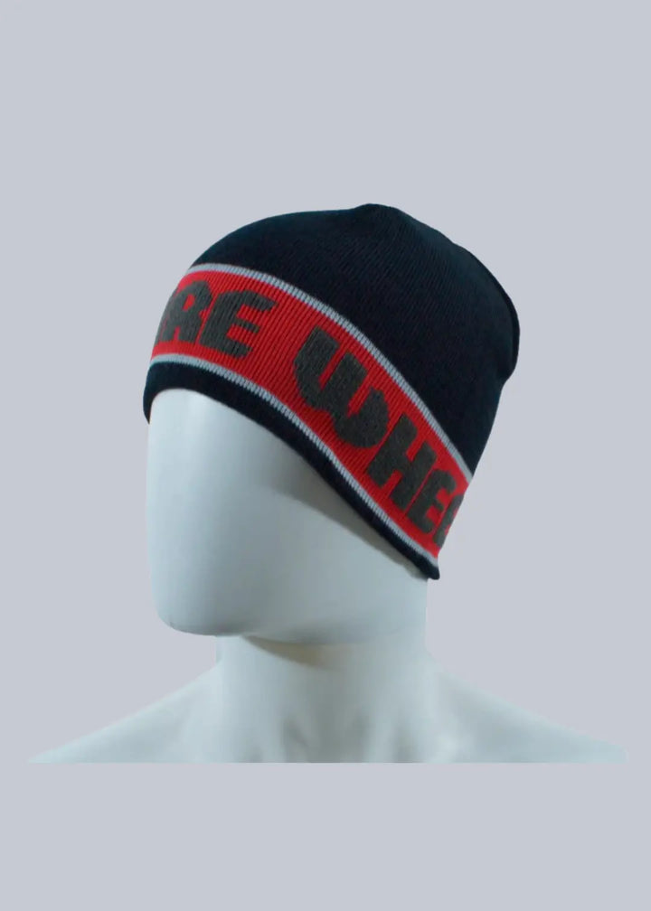 Beanie Spitfire Bighead Reversible - Black Red - Color : Black (beidseitig tragbar)