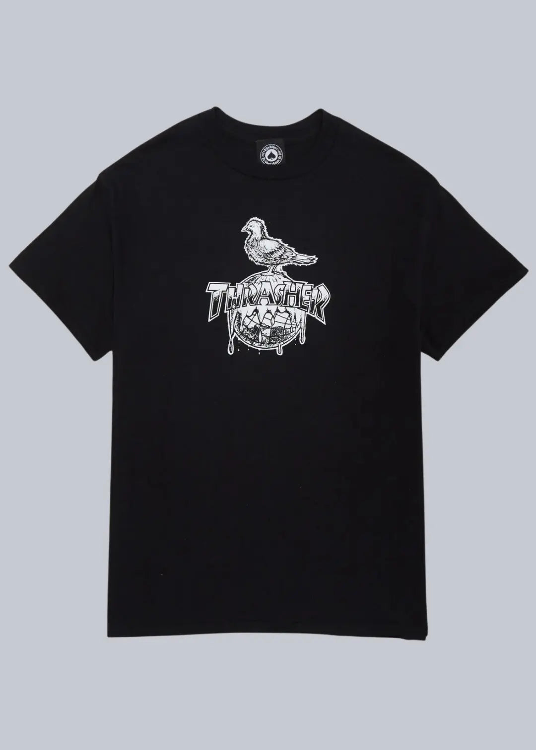 Thrasher X Anti Hero Cover The Earth T-Shirt Black