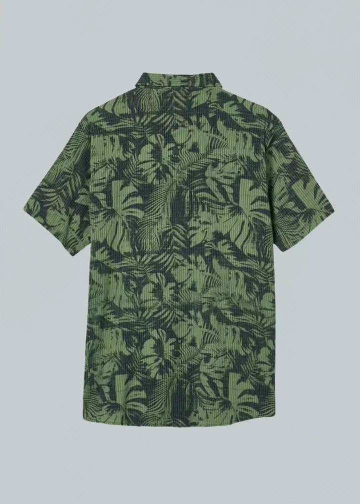 Roark Bless Up Jungle Green Print Hemd