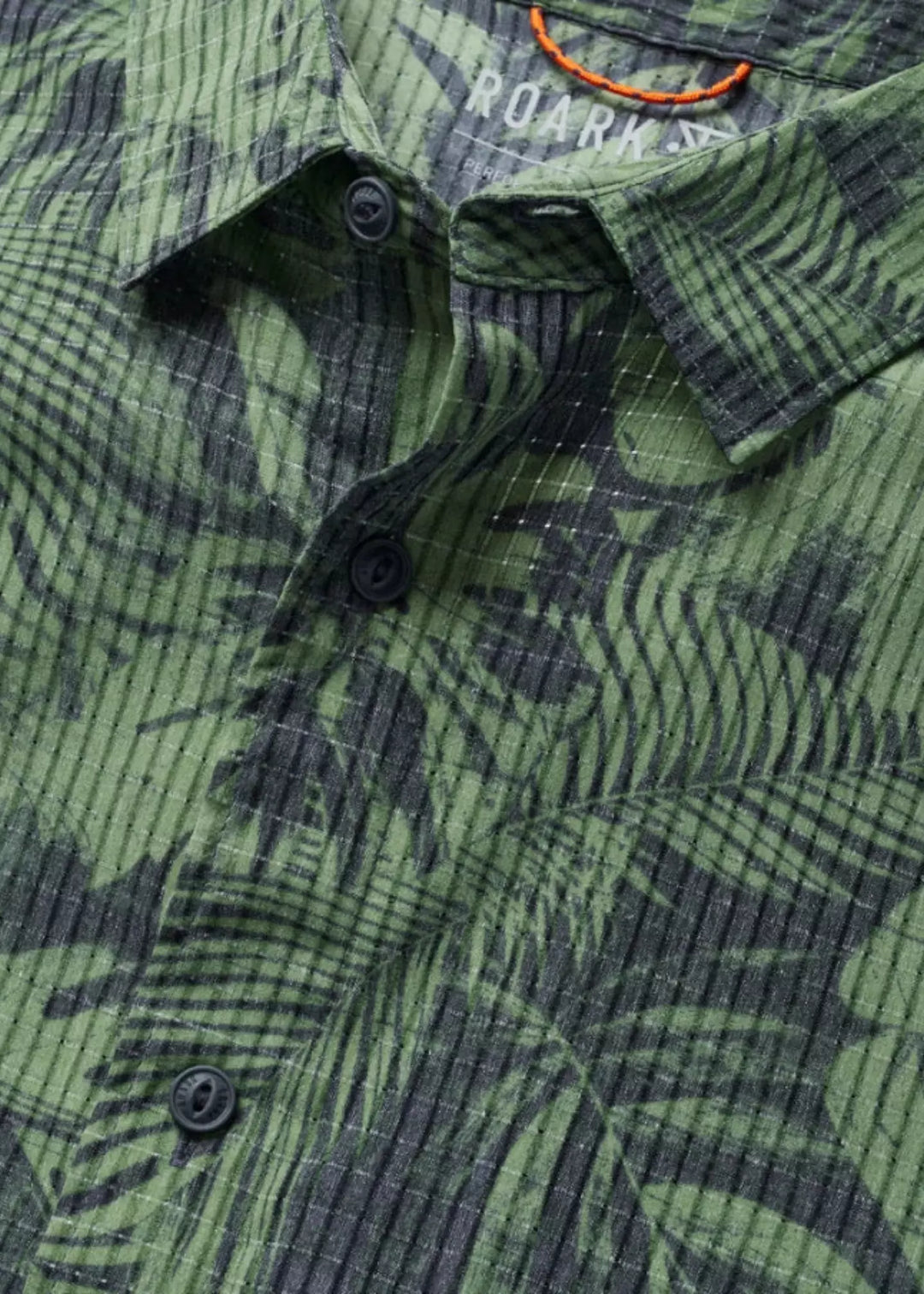 Roark Bless Up Jungle Green Print Hemd