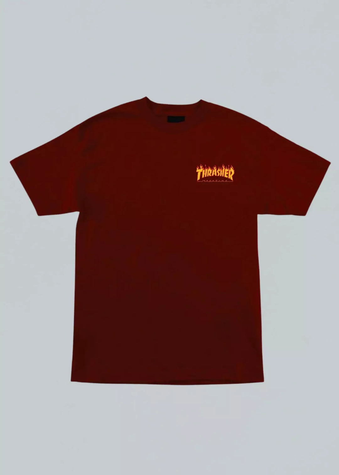 Thrasher X Santa Cruz Flame Dot T-Shirt Burgundy