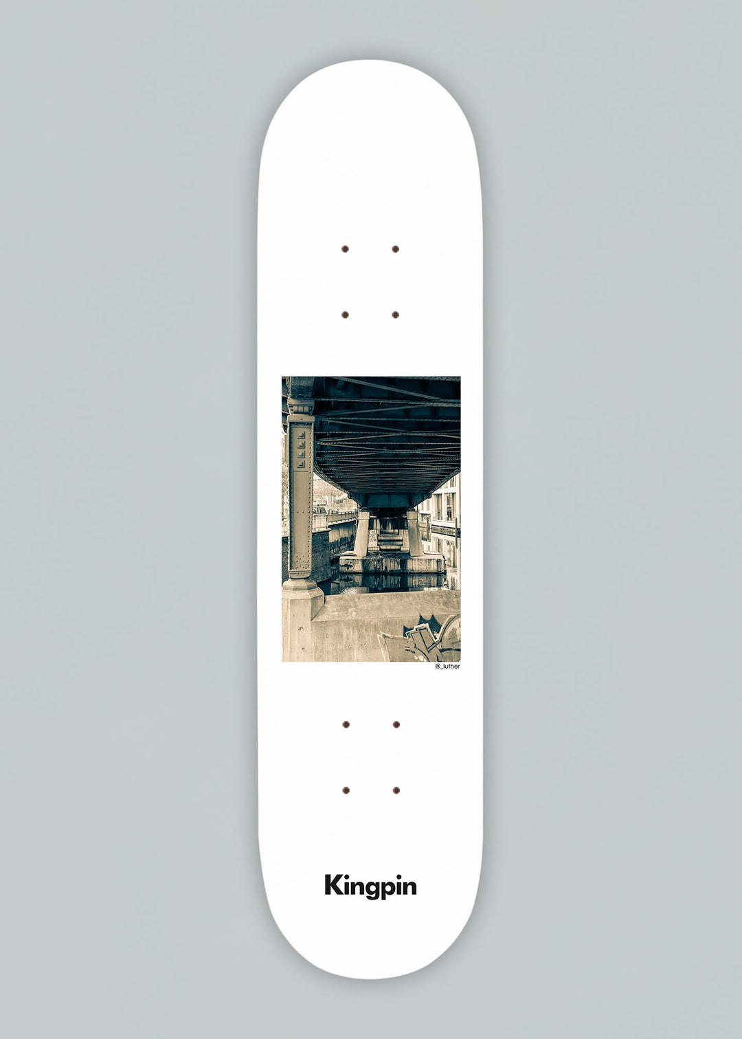 Kingpin Bridge Skateboard Deck 8.0