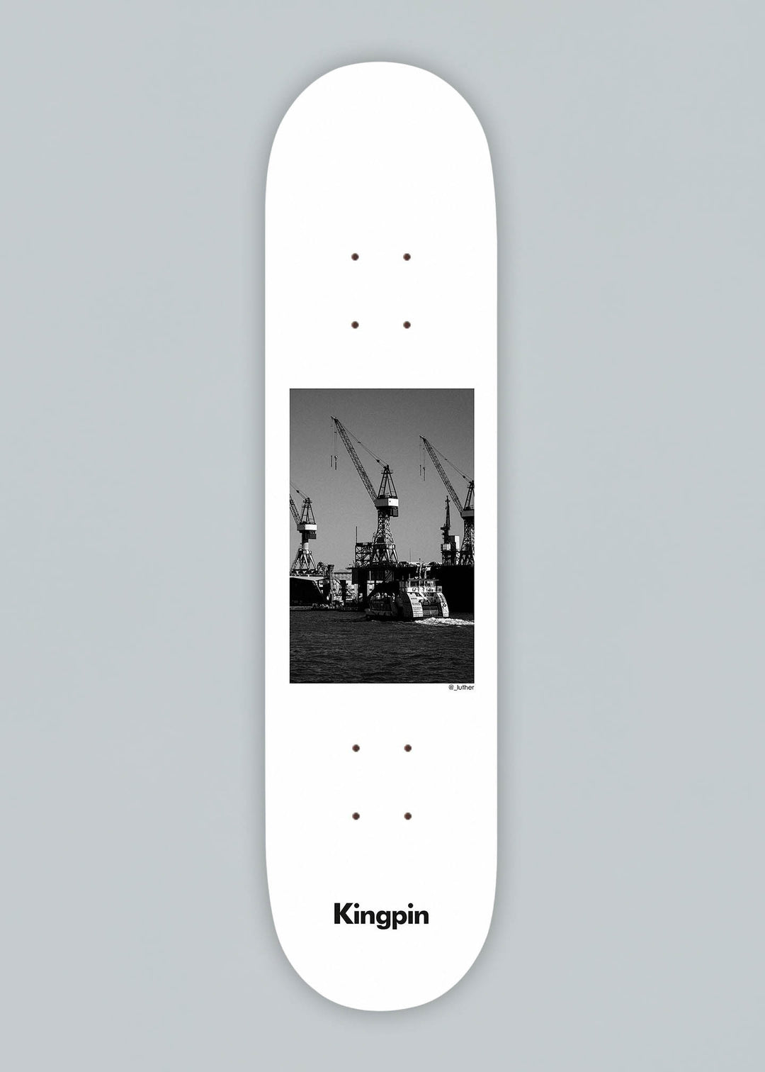 Kingpin Crane & Boat Skateboard Deck 8.5