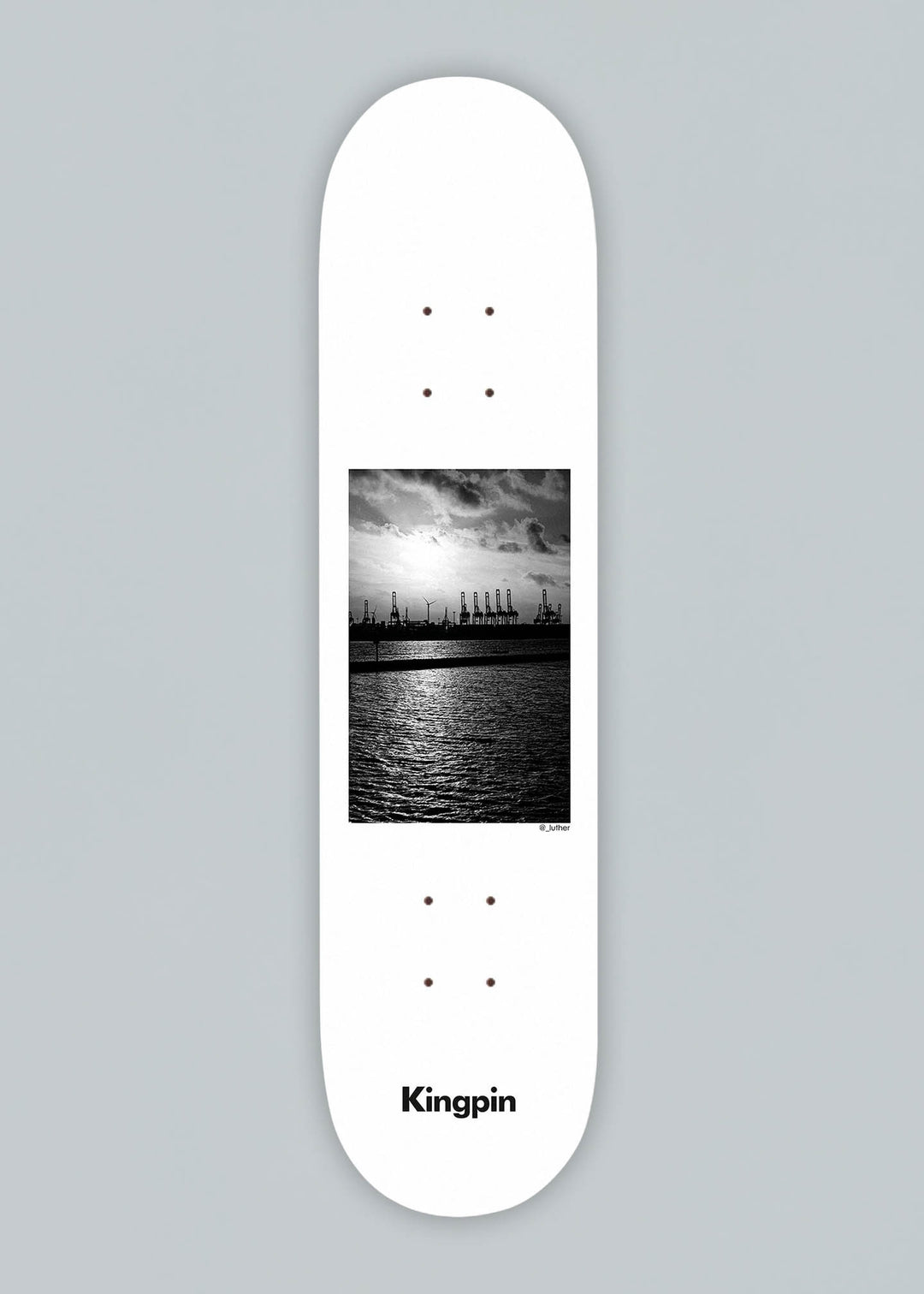 Kingpin Crane & Water Skateboard Deck 8.125