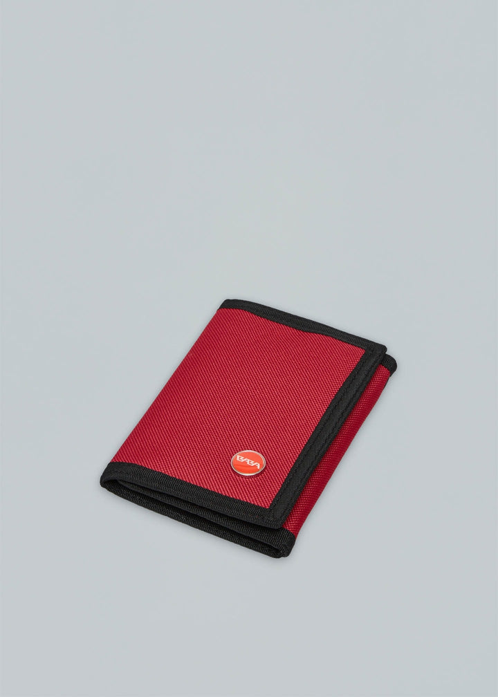 BABA Tri-Fold Basic Wallet Dark Red