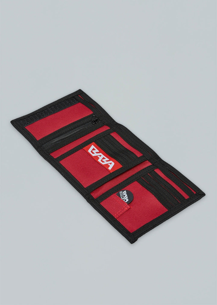 BABA Tri-Fold Basic Wallet Dark Red