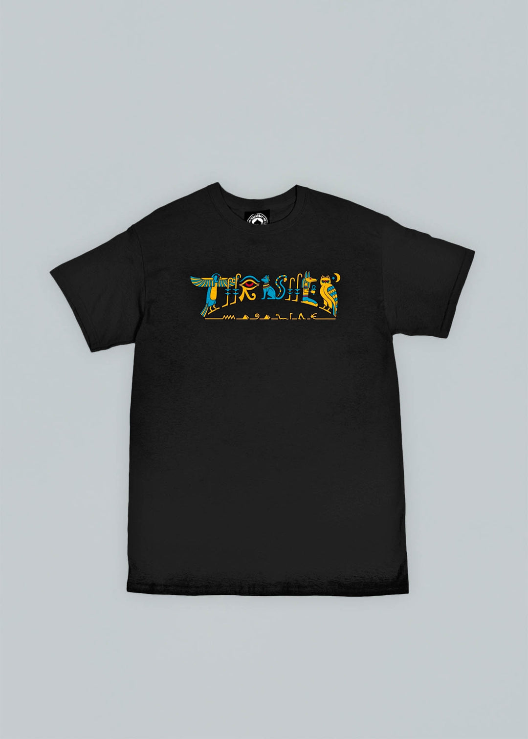 Thrasher Skateboard Magazine Hieroglyphic Logo T-Shirt Black
